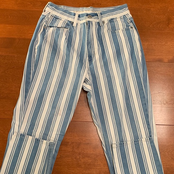 American Eagle Outfitters Denim - American Eagle Striped Mom Jeans